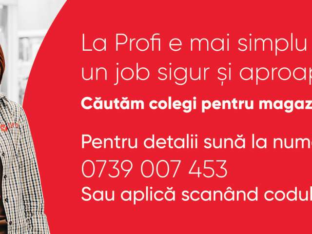 Ești în căutarea unui loc de muncă? Profi angajează personal pentru magazinele din Sibiu